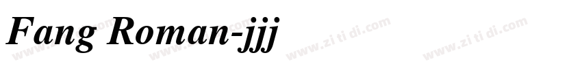 Fang Roman字体转换